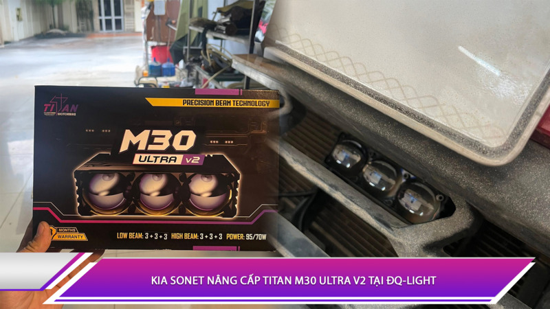  Kia Sonet nâng cấp Titan M30 Ultra V2 tại ĐQ-Light